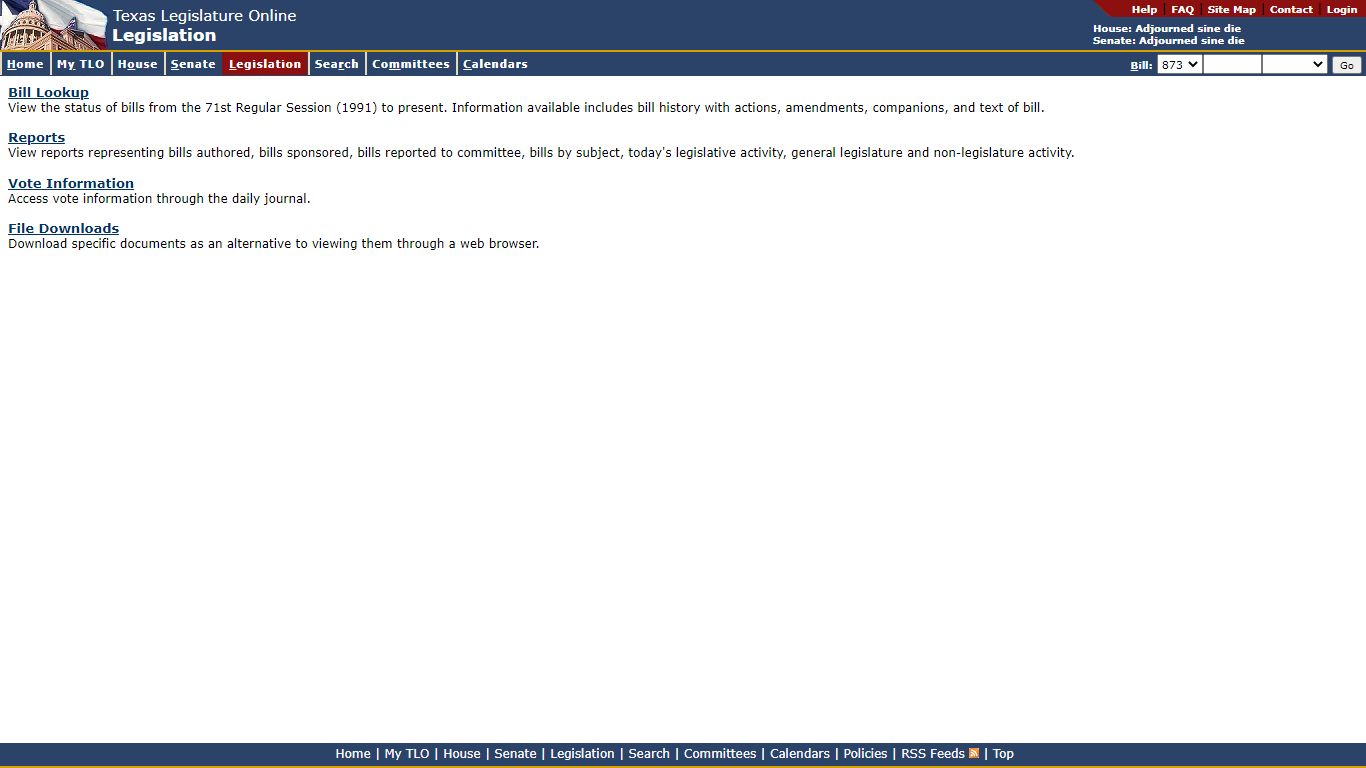 Texas Legislature Online - Legislation
